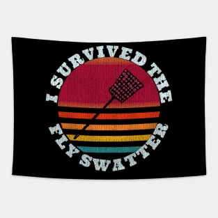 Retro Fly Swatter Survivor Tapestry