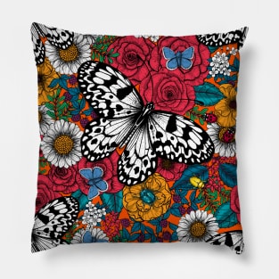 A colorful garden Pillow