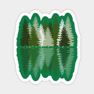 Reflective Forest Magnet