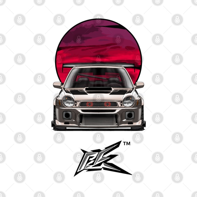 SUBARU IMPREZA WRX GC8 BUGEYE gold chrome by naquash