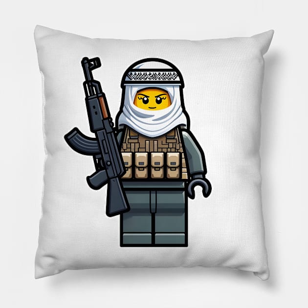 Tactical LEGO Pillow by Rawlifegraphic