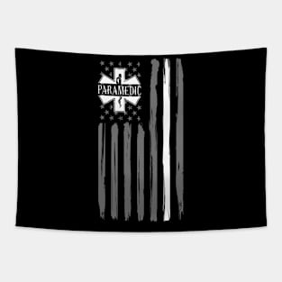 Paramedic American Flag Thin White Line Tapestry