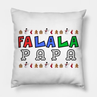 Joyful Typography: Fa La La Papa Pillow