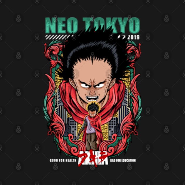 Akira Neo Tokyo Tetsuo Character Anime 1988 by VerydudeShirt