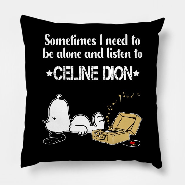 Celine Dion // Aesthetic Vinyl Record Vintage // Pillow by BlackAlife