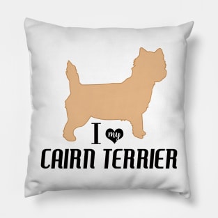 Cairn Terrier Pattern in Black Paw Prints and Bone Print Carin Terriers Pillow