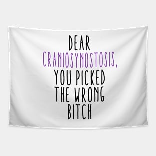 Dear Craniosynostosis You Picked The Wrong Bitch Tapestry