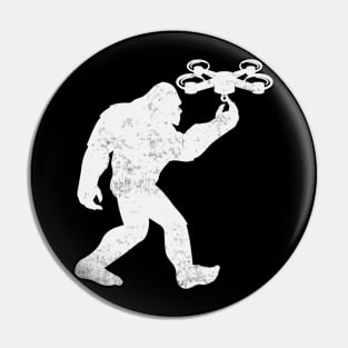 Funny Bigfoot Drone Pilot Sasquatch Pin