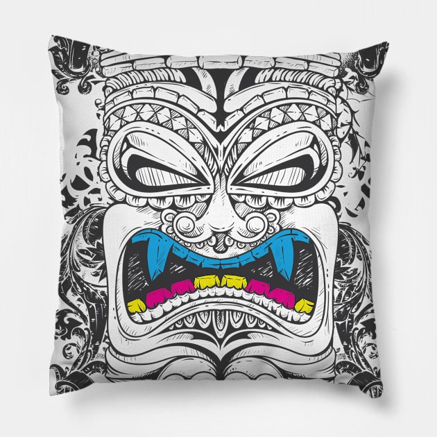 Native tribe Pillow by ReignGFX