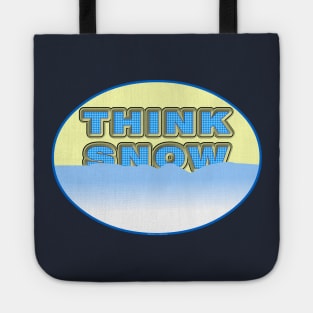 Think Snow Snowdrift Oval Tote