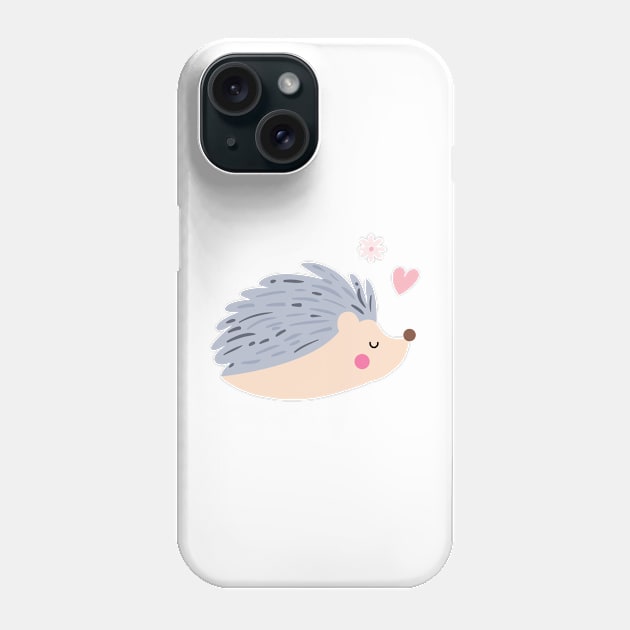 Cute Hedgehog Phone Case by IstoriaDesign