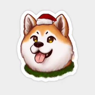 Cute Akita Inu Drawing Magnet