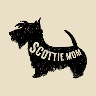 Scottie dog mom scottish terrier design T-Shirt