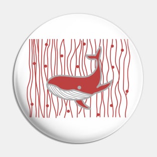 Whale - Red Pin