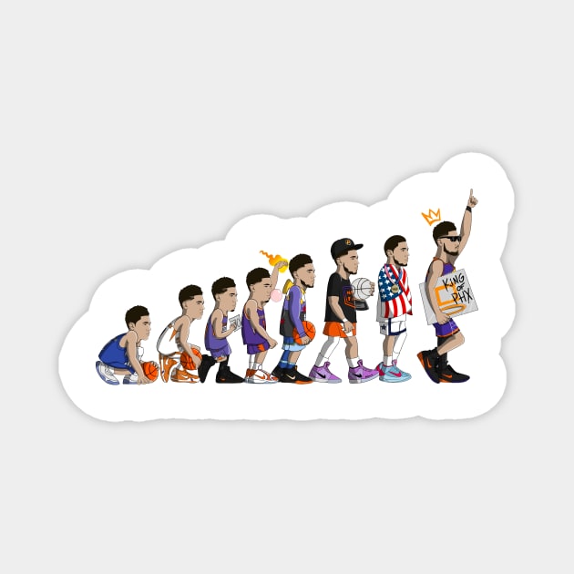 Evolution of Devin Booker Magnet by Valley Boys 