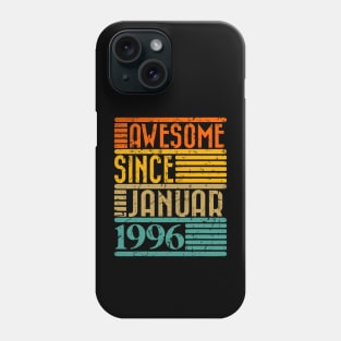 Awesome Since January 1996 28 Years Old 28th Birthday Phone Case