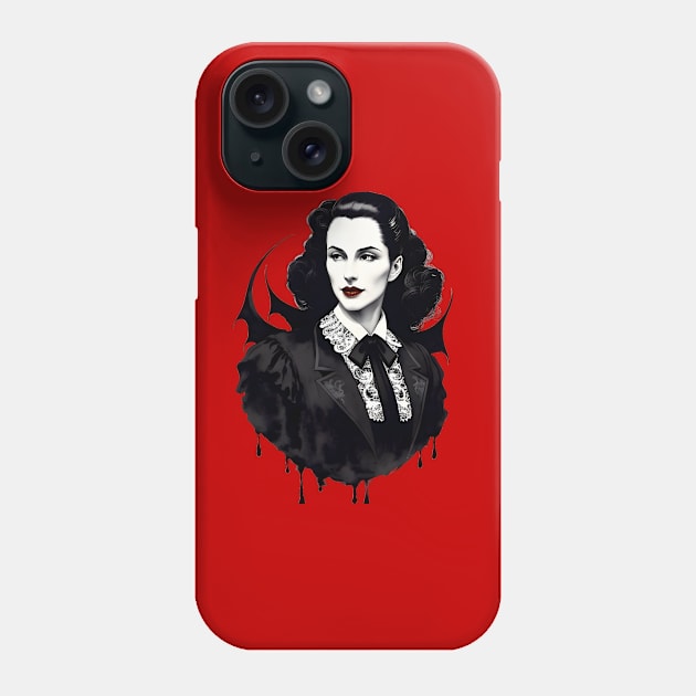 Vampire woman Phone Case by Fun Planet