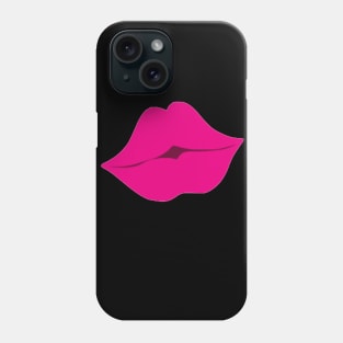 Pink lips. Phone Case