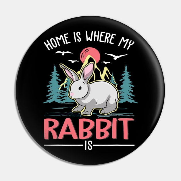 Home is where my Rabbit is Rabbit Pin by omorihisoka