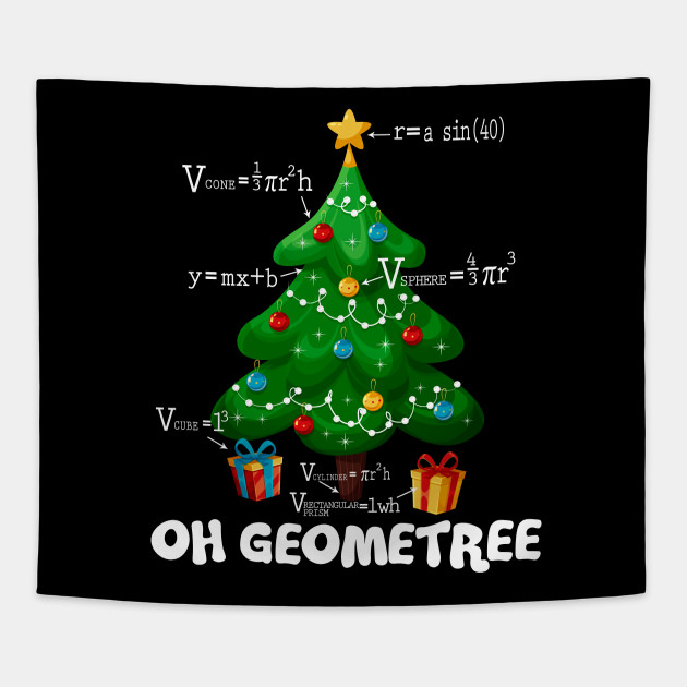 Christmas Tree Geometree Geometry Funny Math Teacher Student