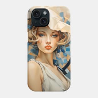 Beauty Woman Retro Abstract Colorful Painting Phone Case