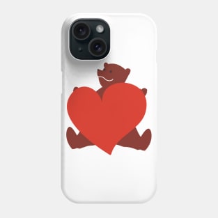 Teddy Bear & Heart Phone Case