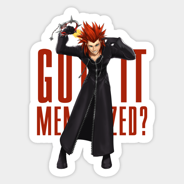Axel Kh3 Kingdom Hearts 3 Autocollant Teepublic Fr Kh3 roxas, axel, and xion are here! axel kh3