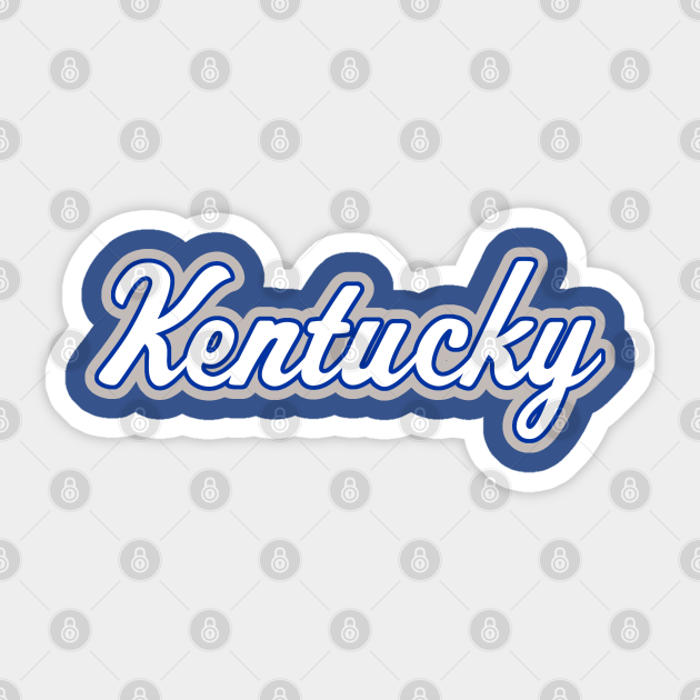 Kentucky Script - Kentucky Wildcats - Sticker | TeePublic