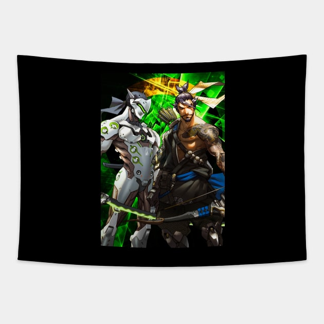 Hanzo & Genji Tapestry by Danion