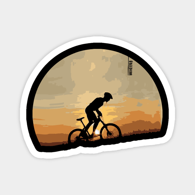 freedom bike Magnet by manuvila