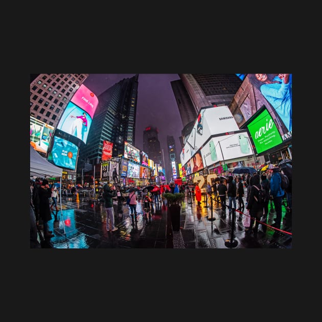 Rainy night in Times Square New York City by WayneOxfordPh