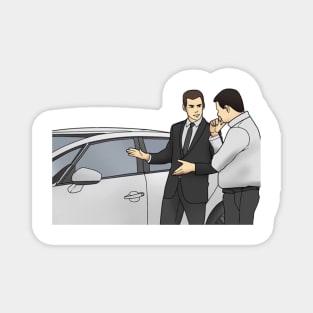 Slaps Roof Of Car Meme Magnet