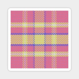 Pink pattern Scottish tartan Magnet