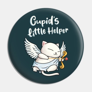 Cupid's Little Helper Cat Pin