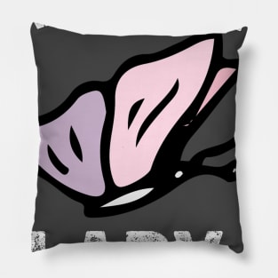 Crazy Butterfly Lady Pillow