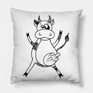 Funny cow Pillow