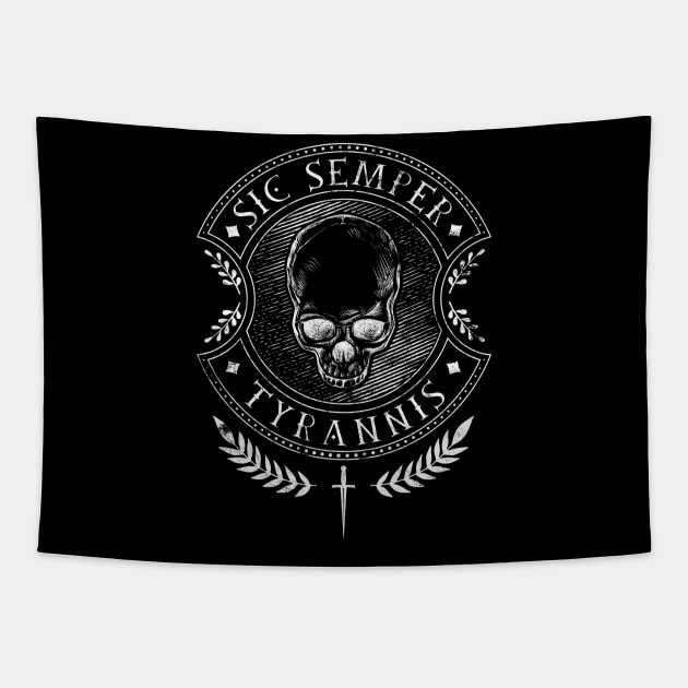 Sic Semper Tyrannis Tapestry by Modern Medieval Design