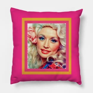 Dolly Parton Retro Design Pillow