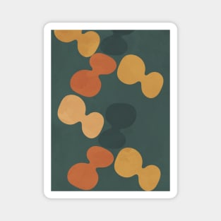 Nordic Earth Tones - Abstract Shapes 5 Magnet