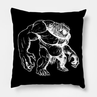 Devourer (white line) Pillow