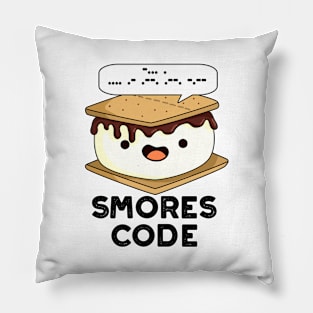 Smores Code Funny Food Pun Pillow