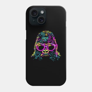 colorful gorilla lines Phone Case