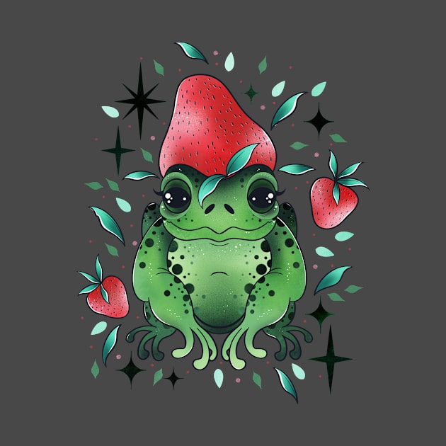 Strawberry frog by Tex doodles 