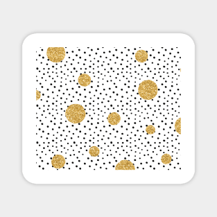 Foxy dots - golden Magnet