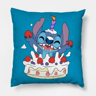 Happy Birthday Stitch Pillow