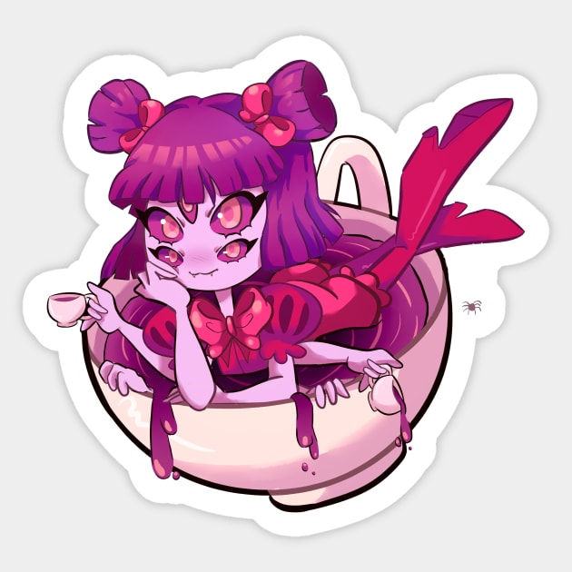 Undertale Muffet Sticker - Sticker Mania