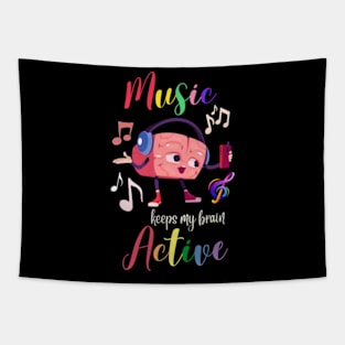 Aphasia Day Awareness Music Keeps My Brain Active Elderly Funny Music Retirement Tapestry