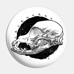 Chihuahua skull Pin