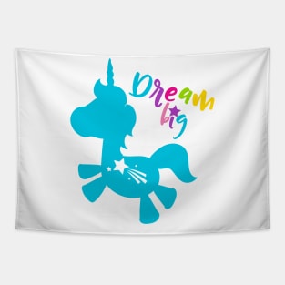 Dream Big Little Unicorn Tapestry