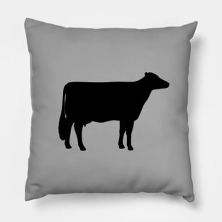 Holstein Cow Silhouette Pillow